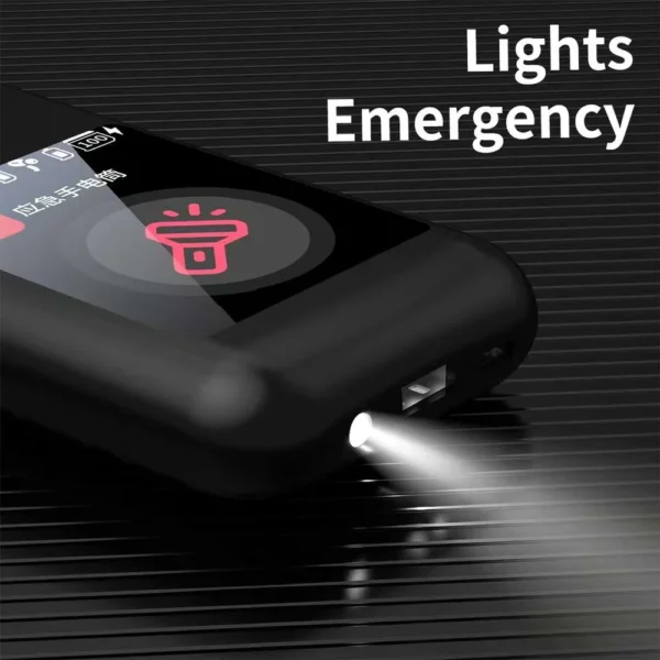 TF20 Box 3-in-1 Earbuds with Power Bank & Multimedia Display Noise Reduction, Touch Control, & Customizable Screen