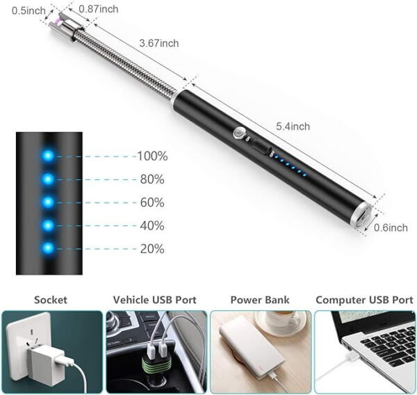 USB Rechargeable Flameless Arc Lighter