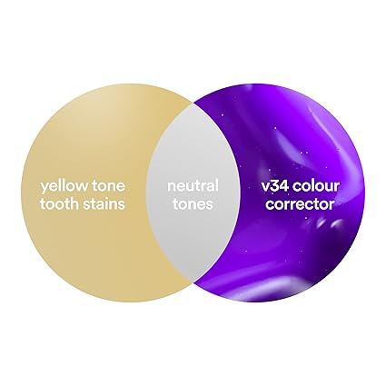 v34 Colour Corrector, Tooth Stain Concealer, Teeth Whitening Booster, Purple Toothpaste, Colour Correcting