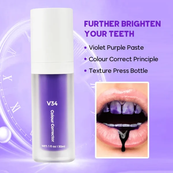 v34 colour corrector serum whitening tooth 30ml